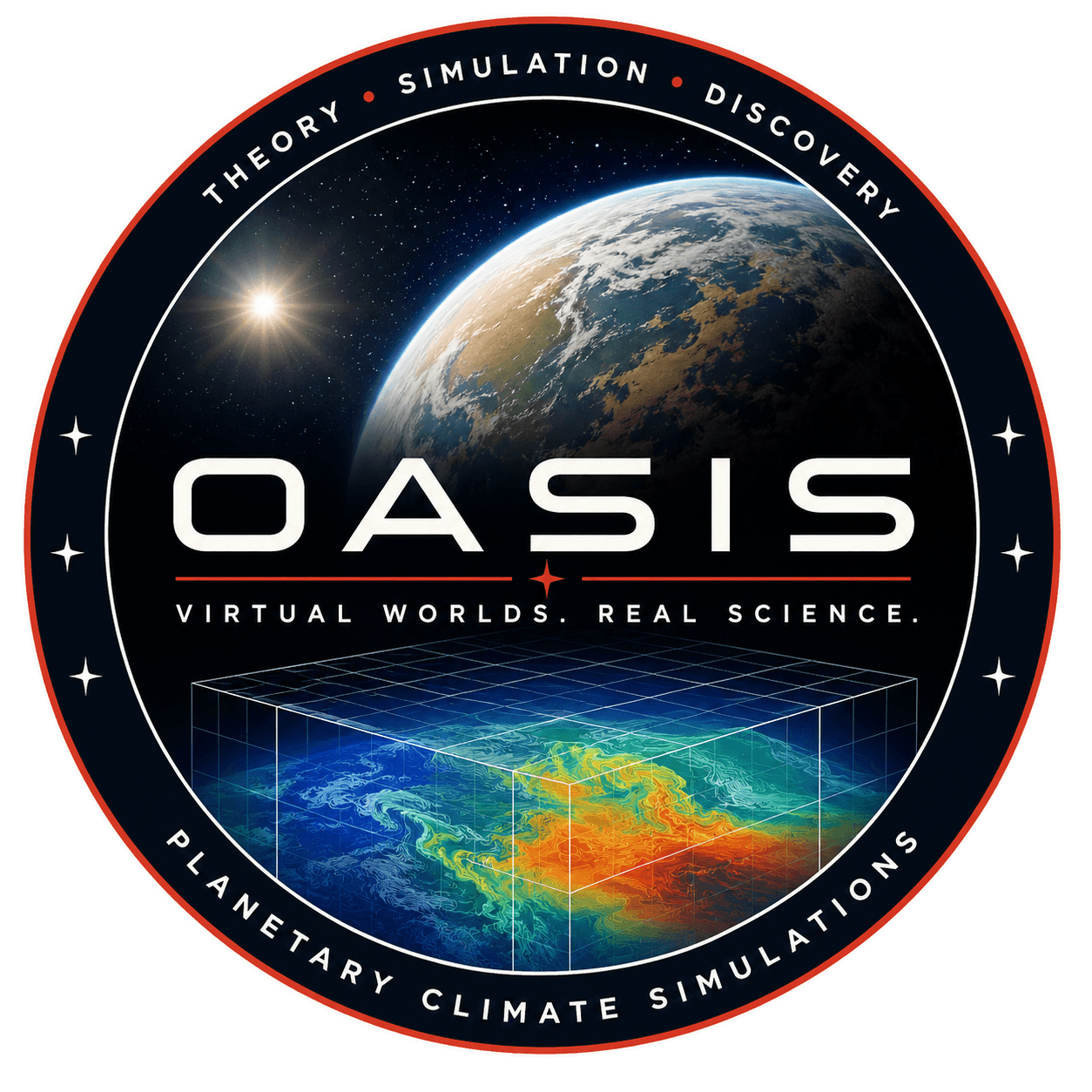 OASIS planetary climate simulations logo